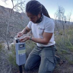 Camera trap setup and locking the units